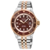 GEVRIL GEVRIL WALL STREET AUTOMATIC BROWN DIAL MEN'S WATCH 41858B