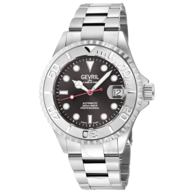 Gevril Wall Street Automatic Grey Dial Men's Watch 4752b In Metallic