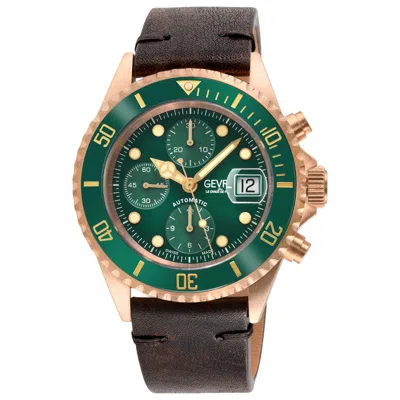 Gevril Wallstreet Men's Watch In Brown