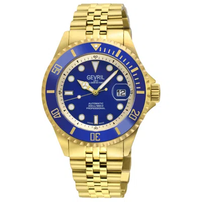 Gevril Wallstreet Men's Watch In Gold