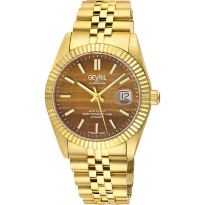 Gevril West Village Automatic Bracelet Watch, 40mm In Gold