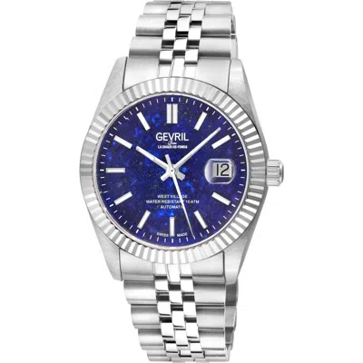 Gevril West Village Automatic Bracelet Watch, 40mm In Silver