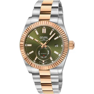 Gevril West Village Automatic Bracelet Watch, 40mm In Metallic