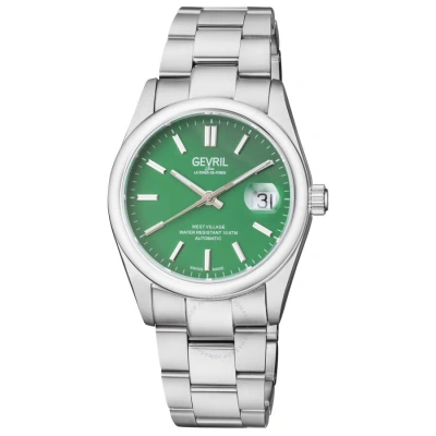 Gevril West Village Automatic Green Dial Men's Watch 48914