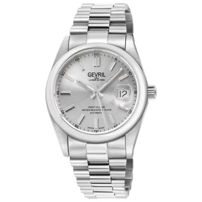 Gevril Men's West Village Watch In Silver