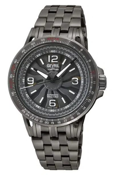 Gevril Wind Master Automatic Bracelet Watch, 44mm In Dark Gray