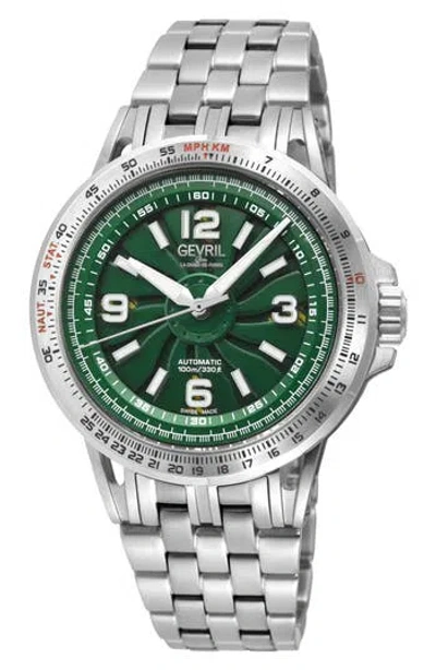 Gevril Wind Master Automatic Bracelet Watch, 44mm In Metallic