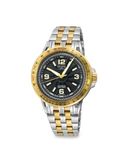 Gevril Wind Master Two-tone Stainless Steel Bracelet Watch/44mm In Multi