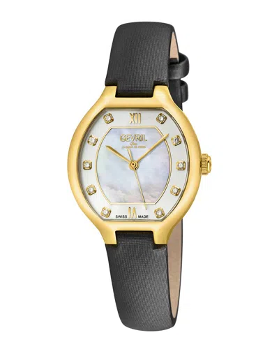 Gevril Women's Lugano Diamond Watch In Black