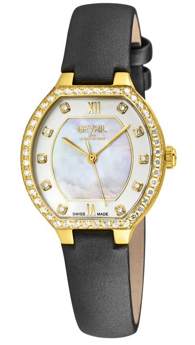 Gevril Women's Lugano Diamond Watch In Black