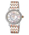Gevril Women's Marsala Swiss Quartz Two-tone Stainless Steel Bracelet Watch 37mm In Silver-tone