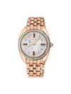 Gevril Women's Palermo 35mm Ip Rose Gold Stainless Steel, Diamond & Gemstone Bracelet Watch In Rose Gold