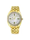 Gevril Women's Palermo 35mm Ip Yellow Gold Stainless Steel, Diamond & Gemstone Bracelet Watch In Yellow Gold