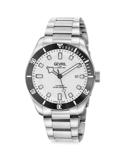 Gevril Yorkville 43mm Stainless Steel Bracelet Watch In Sapphire