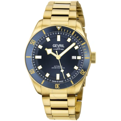 Gevril Yorkville Swiss Automatic Blue Dial Men's Diver Watch 48602