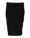 Gf Ferre' Black Polyester Pencil Cut Knee Length Skirt In Black
