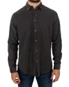 Gf Ferre' Button Front Cotton Casual Shirt