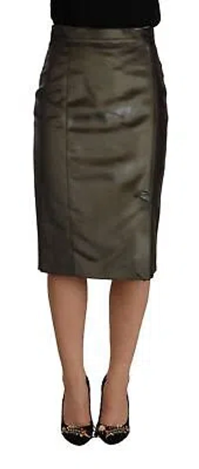 Pre-owned Gf Ferre' Gf Ferre Chic High Waist Pencil Midi Skirt In See Description