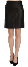 Gf Ferre' High Waist Curdoroy A-line Mini Skirt