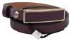 Gf Ferre' Gold Logo Buckle Waist Leather Skinny Belt