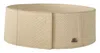Gf Ferre' White Waxed Cotton Wide Fashion Belt