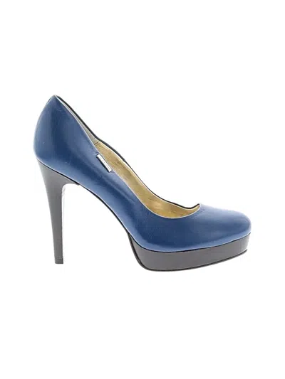 Pre-owned Gf Ferre' Heels In Blue