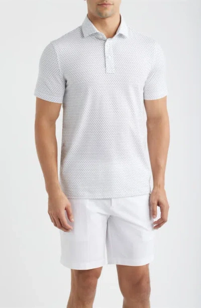 G/fore All Play Geo Print Performance Golf Polo In White