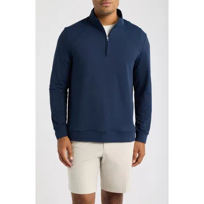 G/fore Brushed Back Quarter Zip Performance Pullover In Twilight