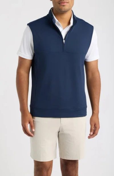 G/fore Brushed Back Quarter Zip Tech Vest In Blue