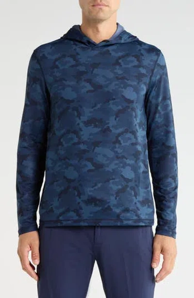 G/fore Brushed Back Tech Terry Hoodie In Twilight Camo