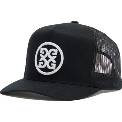 G/fore Circle G Mesh Trucker Hat In Onyx