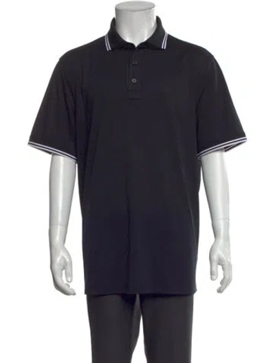 Pre-owned G/fore Collar Short Sleeve Polo Shirt In Black