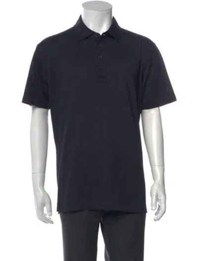 Pre-owned G/fore Collar Short Sleeve Polo Shirt In Black