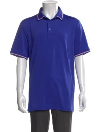 Pre-owned G/fore Collar Short Sleeve Polo Shirt In Blue