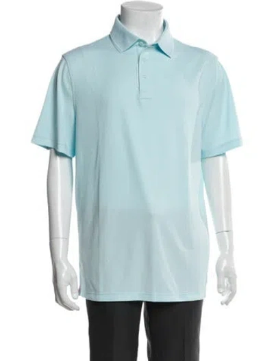 Pre-owned G/fore Collar Short Sleeve Polo Shirt In Blue