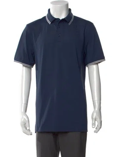 Pre-owned G/fore Collar Short Sleeve Polo Shirt In Blue