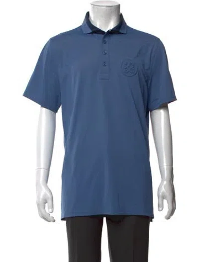 Pre-owned G/fore Collar Short Sleeve Polo Shirt In Blue