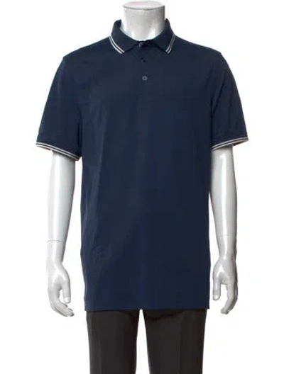 Pre-owned G/fore Collar Short Sleeve Polo Shirt In Blue