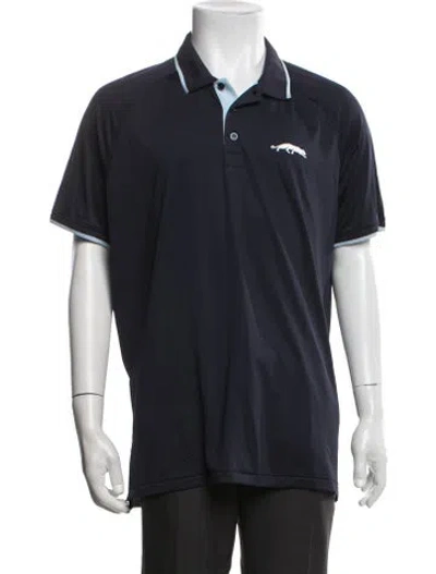 Pre-owned G/fore Collar Short Sleeve Polo Shirt In Blue