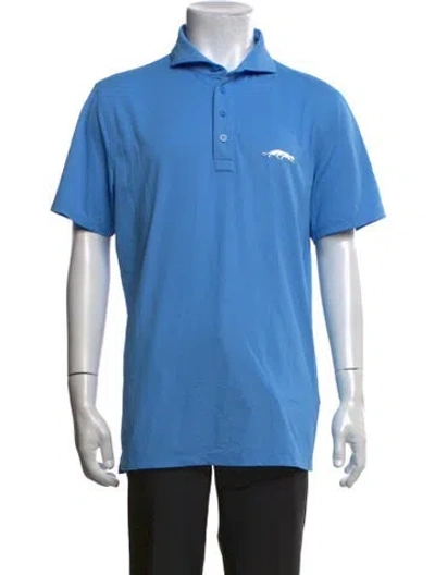 Pre-owned G/fore Collar Short Sleeve Polo Shirt In Blue
