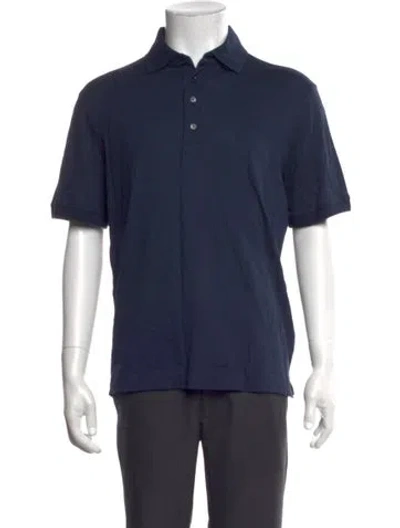 Pre-owned G/fore Collar Short Sleeve Polo Shirt In Blue