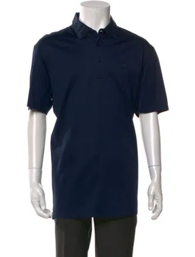 Pre-owned G/fore Collar Short Sleeve Polo Shirt In Blue