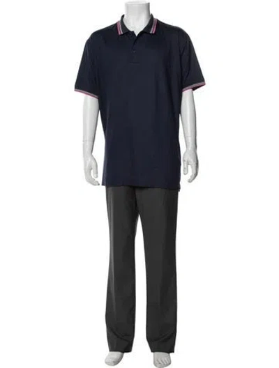 Pre-owned G/fore Collar Short Sleeve Polo Shirt In Blue