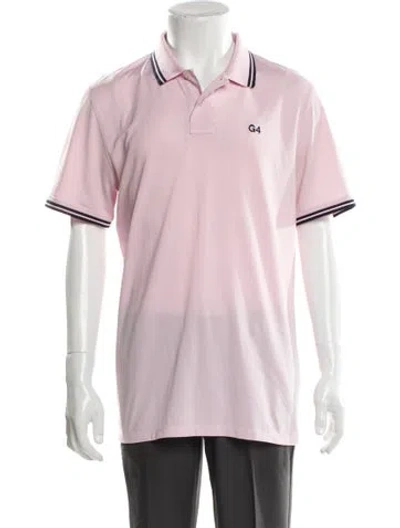 Pre-owned G/fore Collar Short Sleeve Polo Shirt In Pink