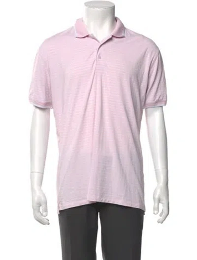 Pre-owned G/fore Collar Short Sleeve Polo Shirt In Pink