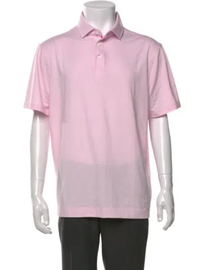 Pre-owned G/fore Collar Short Sleeve Polo Shirt In Pink