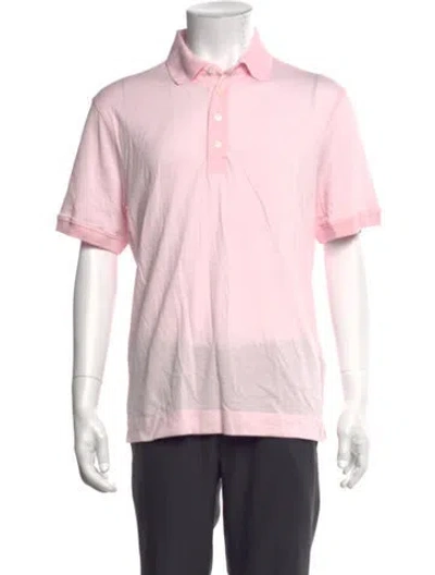Pre-owned G/fore Collar Short Sleeve Polo Shirt In Pink