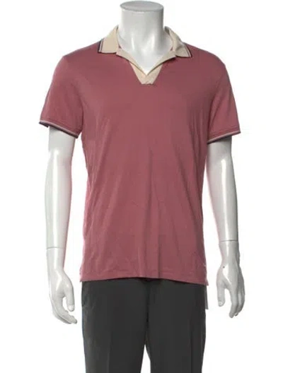 Pre-owned G/fore Collar Short Sleeve Polo Shirt In Pink