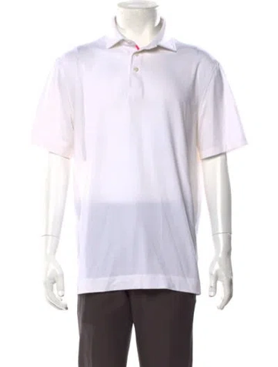 Pre-owned G/fore Collar Short Sleeve Polo Shirt In White