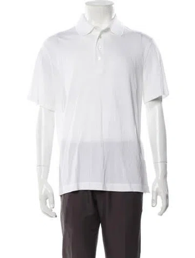 Pre-owned G/fore Collar Short Sleeve Polo Shirt In White